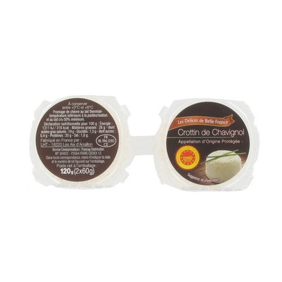 [50291] CROTTIN DE CHAVIGNOL AOP DBF COQUE PLAST 2 X 60 G