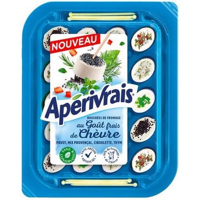 [12612] APERIVRAIS BOUCHEES DE FROMAGE AU CHAVROUX 100G