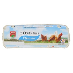 [35632] BOX 12 EGGS FREE RANGE  .BF