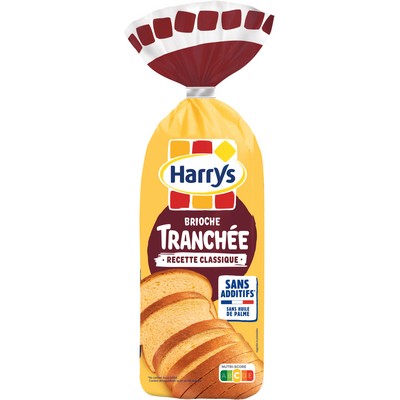 [25056] HARRYS BRIOCHE TRANCHEE RECETTE CLASSIQUE NATURE SANS ADDITIFS 485G