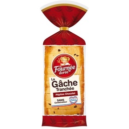 [08584] Gâche Tranchée aux Pépites de Chocolat 500g La Fournée Dorée
