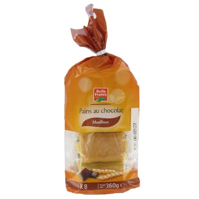 [45039] PAIN AU CHOCOLAT MIX MGV X 8 BF SACHET 360 G 