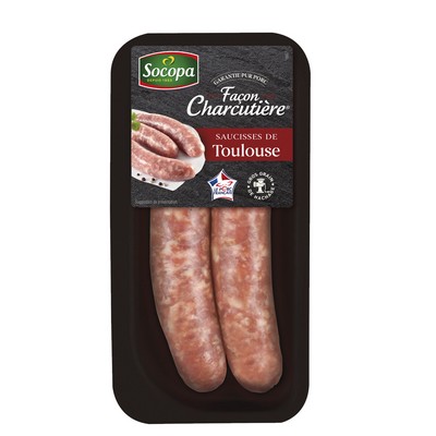 [15660] SAUCISSES DE TOULOUSE X 2 200G