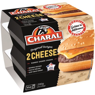 [51366] CHEESE BURGER 145GX2 CHARAL