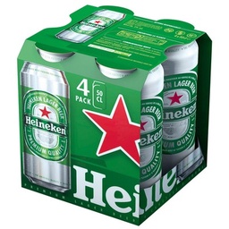 [05104] PACK 4X50CL BIERE HEINEKEN