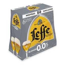 [18408] Bière Blonde Sans Alcool  Leffe 0,0% 6x25cl