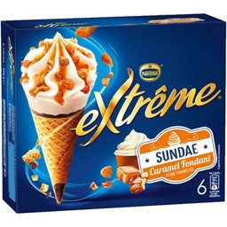 [18392] Cônes Extrême Sundae Caramel x6