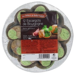 [34472] ESCARGOT DE BOURGOGNE X 12 DBF BARQUETTE 89 G