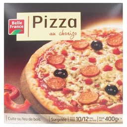 [66037] PIZZA CHORIZO FEU DE BOIS BF ETUI 400 G