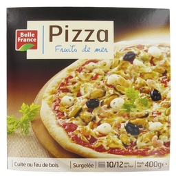 [34708] PIZZA FRUITS DE MER FEU DE BOIS BF ETUI 400 G