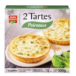 [16243] TARTE AUX POIREAUX X 2 BF ETUI 300 G