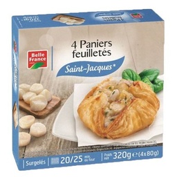 [25629] PANIER FEUILLETE AUX SAINT JACQUES BF 4 x 80 G