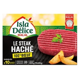 [22017] ID STEAK HACHE 100% BOEUF CONGELE 800G
