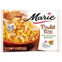 [05973] POULET ROTI POMMES DE TERRE FONDANTES JUS CUISINE ET PERSIL MARIE 900G