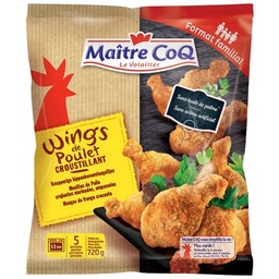 [11196] MAITRE COQ WINGS DE POULET CROUSTILLANTES SACHET SURG 720G