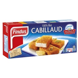 [61438] 10 Tranches panées Cabillaud MSC 510g