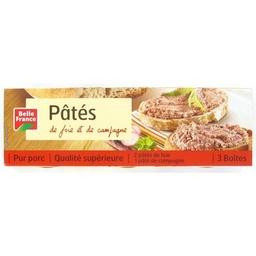 [46492] PATE DE FOIE X 2 ET DE CAMP X 1 BF BOITE 231 G