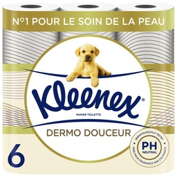 [34194] DERMO SOFT TOILET PAPER X6 KLEENEX