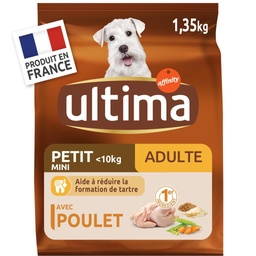 [22507] ULTIMA croquettes Petit Chien Adulte Poulet 1,35kg