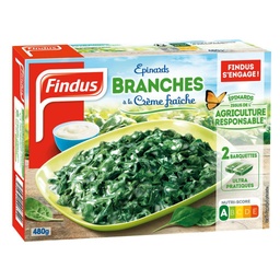 [06130] Epinards branches à la crème 480g
