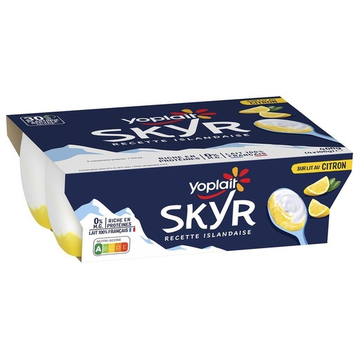 [33077] YOGURT SKYR LEMON X4 YOPLAIT