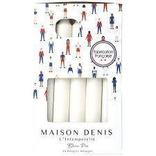 [35247] ETX10 BOUGIES BLC NON PARF MAISON DENIS
