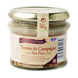 [34883] TERRINE DE CAMPAGNE AUX CEPES DBF VERRINE 180 G