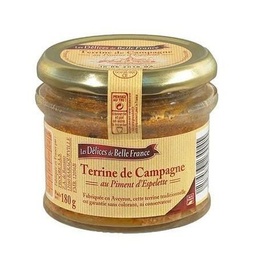 [34882] TERRINE DE CAMP PIMENT ESPELETTE DBF VERRINE 180 G