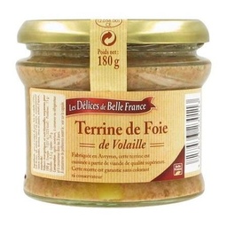 [34887] TERRINE DE FOIE VOLAILLE RAISINS DBF VERRINE 180 G
