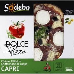 [66046] SODEBO DOLCE PIZZA 380G CAPRI CHEVRE COPPA