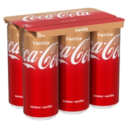 [36085] COCA-COLA VANILLE BOITE 33CLX6 SLEEK