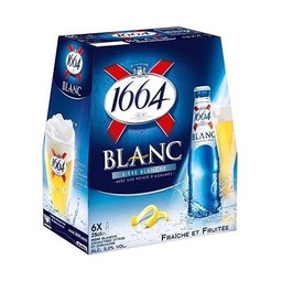 [21639] 1664 6X25CL 1664 BLANC 5.0 DEGRE ALCOOL