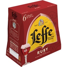 [45813] ABBAYE LEFFE RUBY BTL 6X25CL
