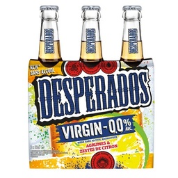[18413] Desperados Virgin 00% Aromatisée agrumes et zestes de citron 3x33cl