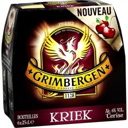 [64043] Grimbergen Bière d'Abbaye 6X25CL GRIMBERGEN CERISE 6.0 DEGRE ALCOOL