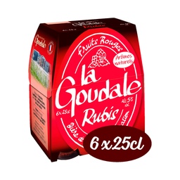 [34014] LA GOUDALE RUBIS PACK 6x25cl 5°