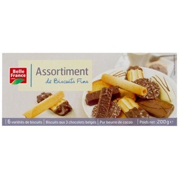 [01054] ASSORTIMENT BISCUITS FINS 6 VARIETES BF ETUI 200 G